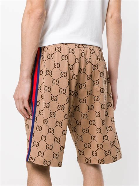 gucci shorts brown